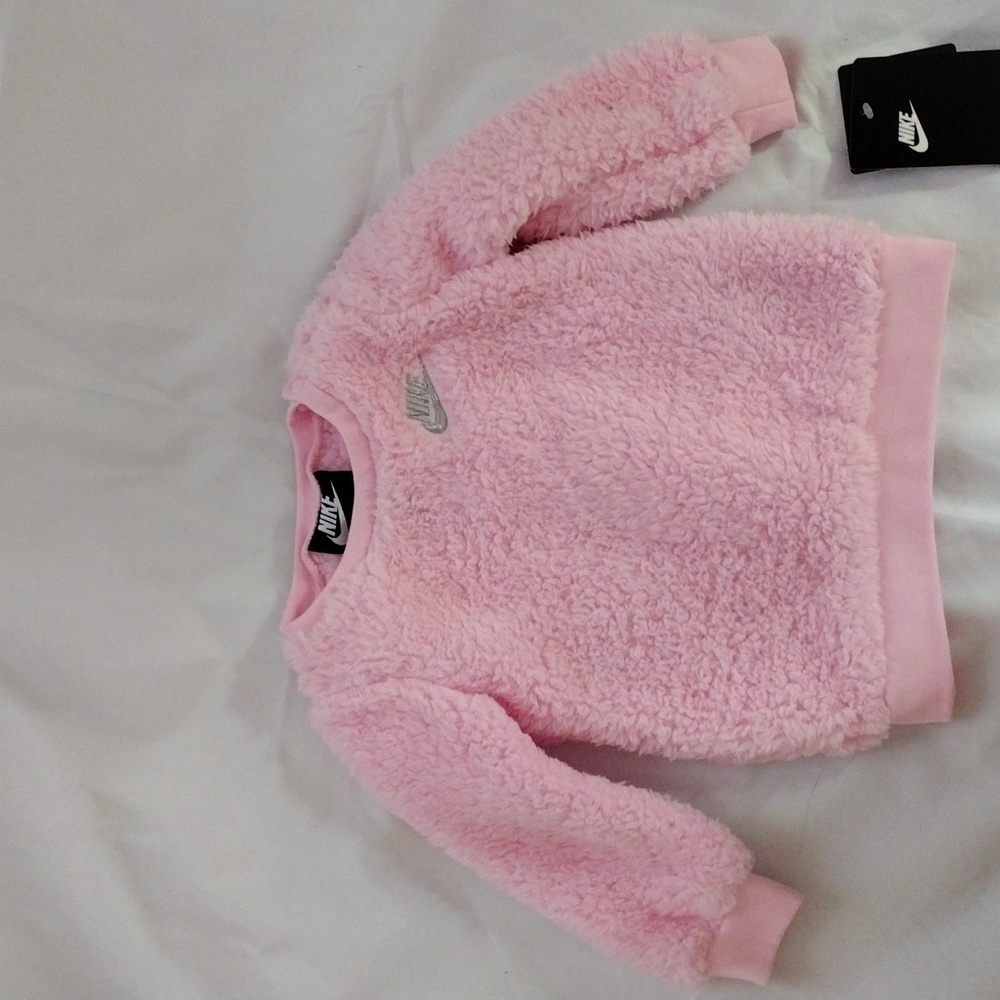 Nike Pink sparkle Fleece Sweatshirt  6m